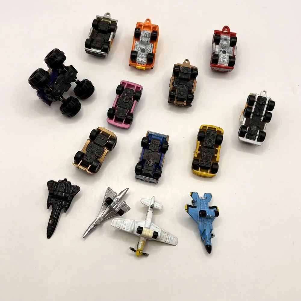 Vintage 1980s Galoob Micro Machines Lot Cars Trucks Aircraft Vehicles Lot of 14